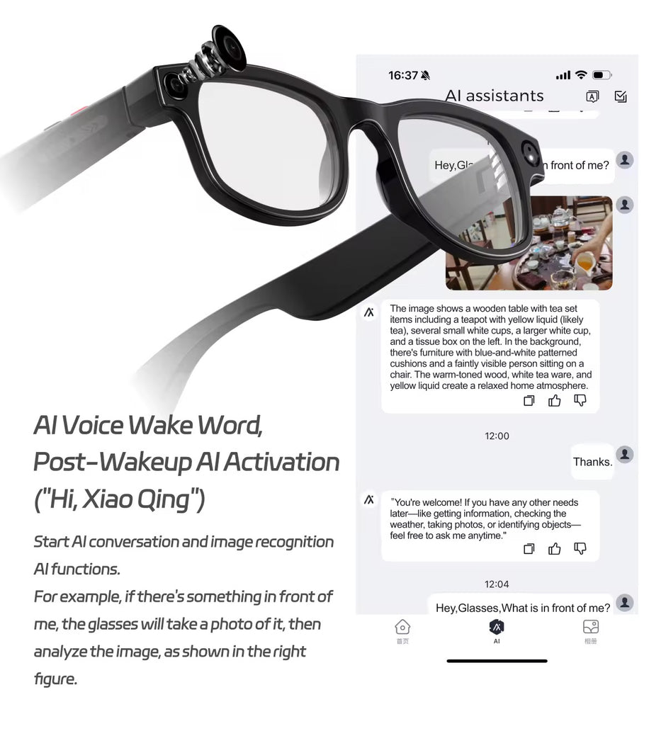 Lunettes IA avec Camera