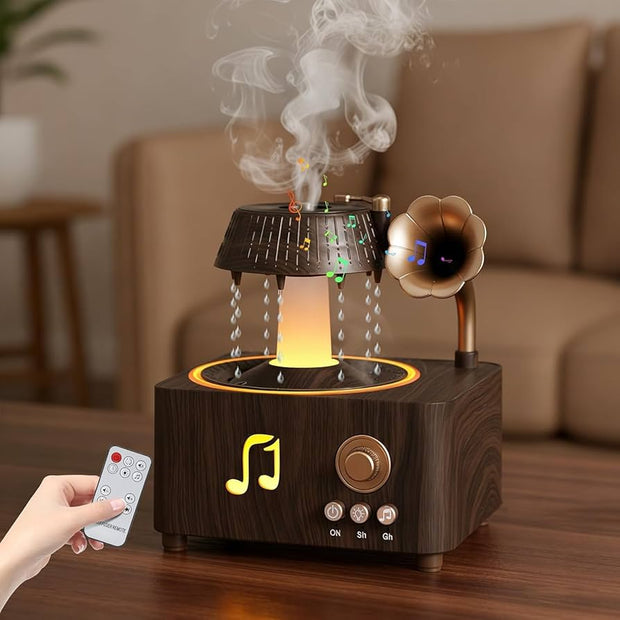 Diffuseur d'huiles essentielles tourne-disque vintage